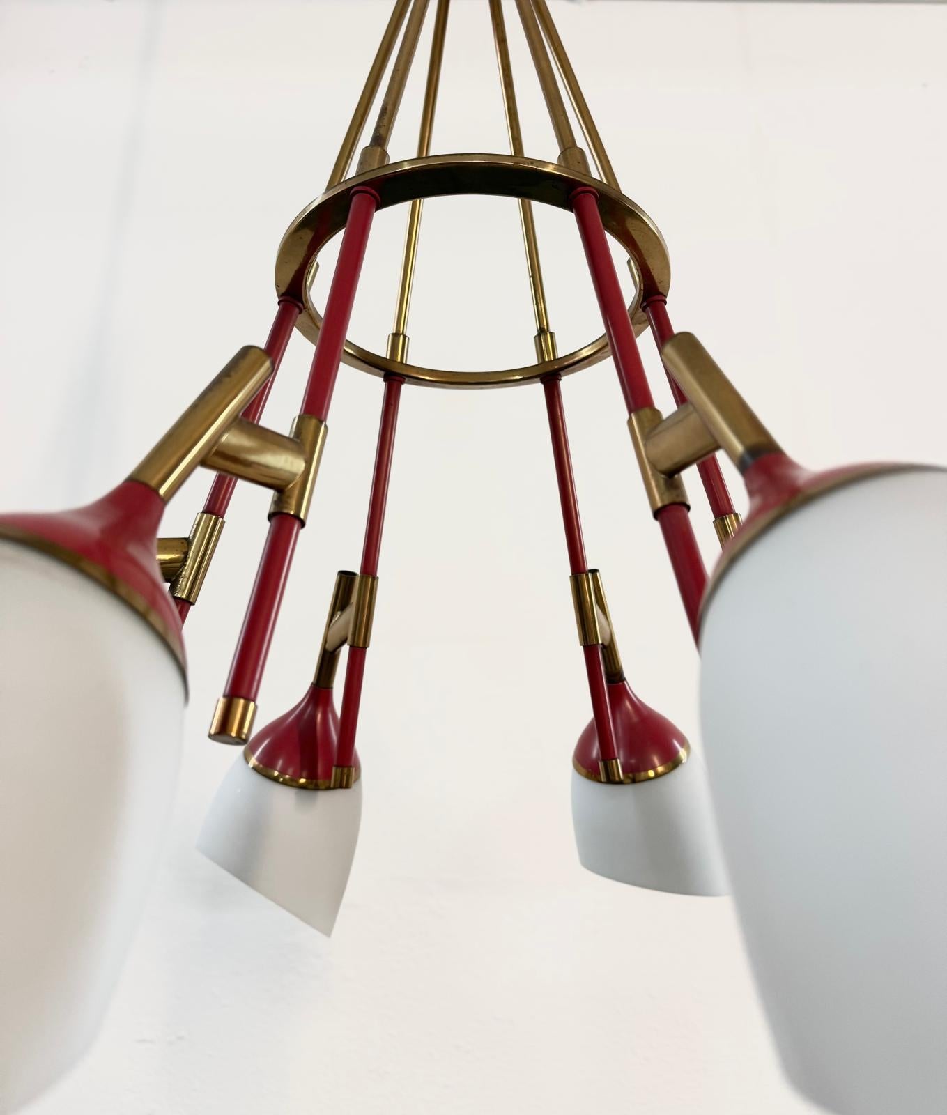 Mid-20th Century 1950s Sputnik style chandelier For Sale