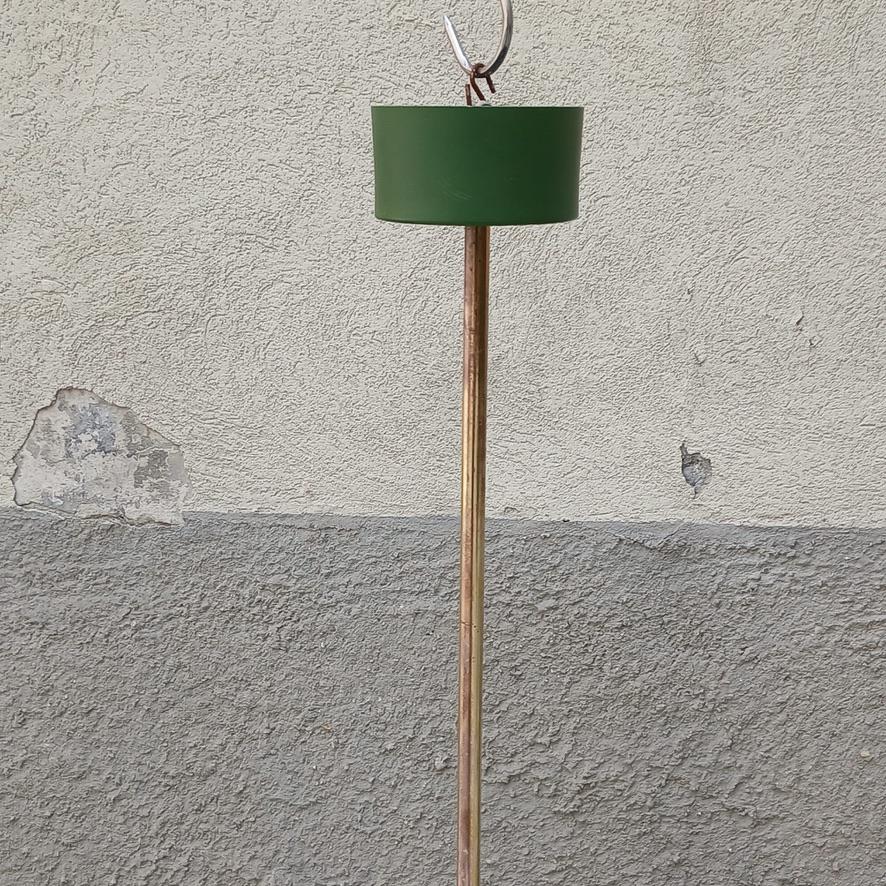 Lampadario Stilnovo 12 Luci - Ottone e Vetro Opalino - Italia - Anni ’50 in vendita 4