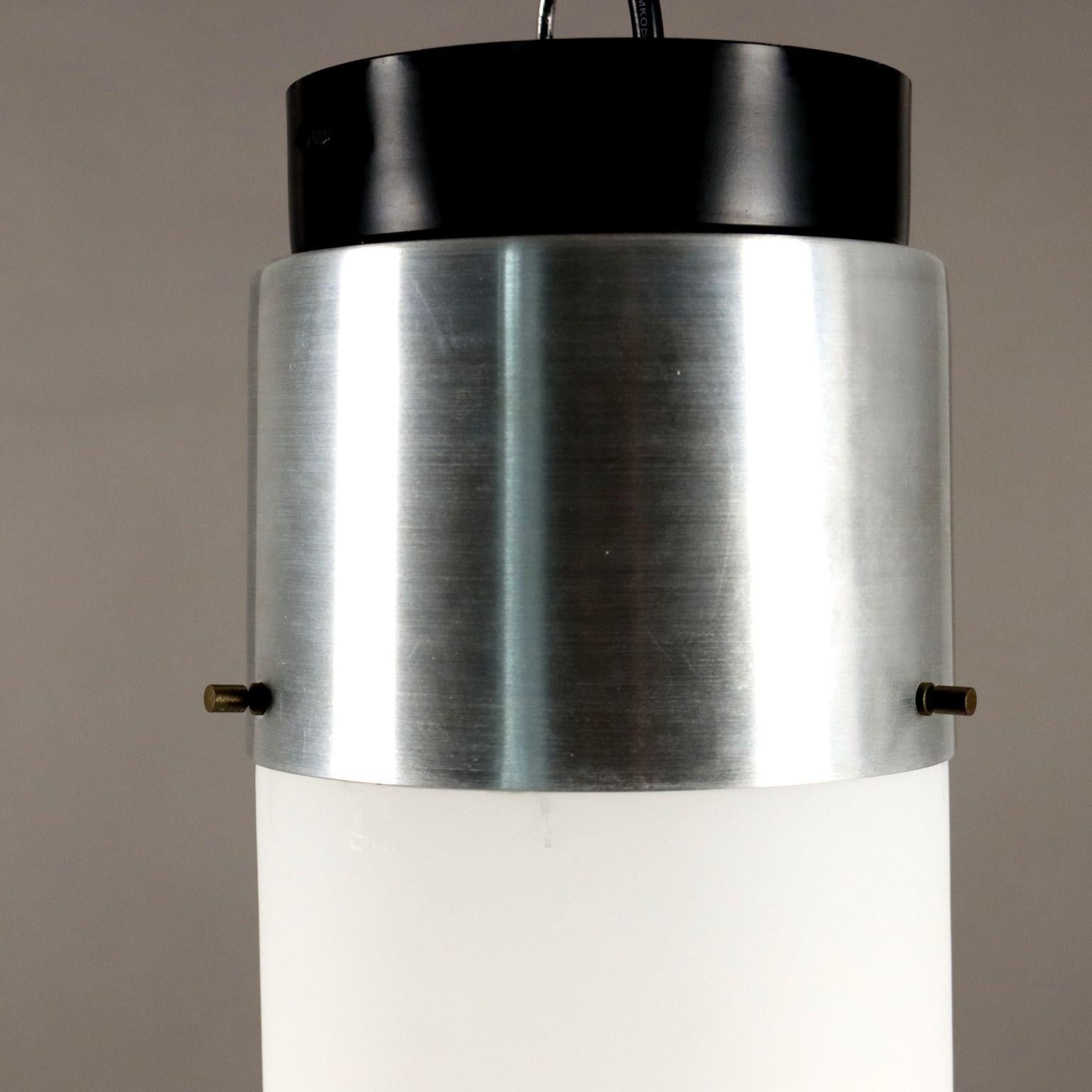 Aluminum Stilnovo Chandelier 1960s For Sale