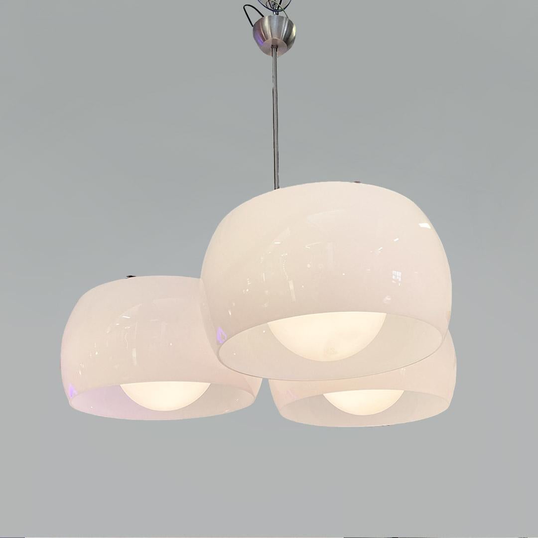 Mid-Century Modern Triclinio Italian glass chandelier by Vico Magistretti for Artemide, c. 1960 For Sale