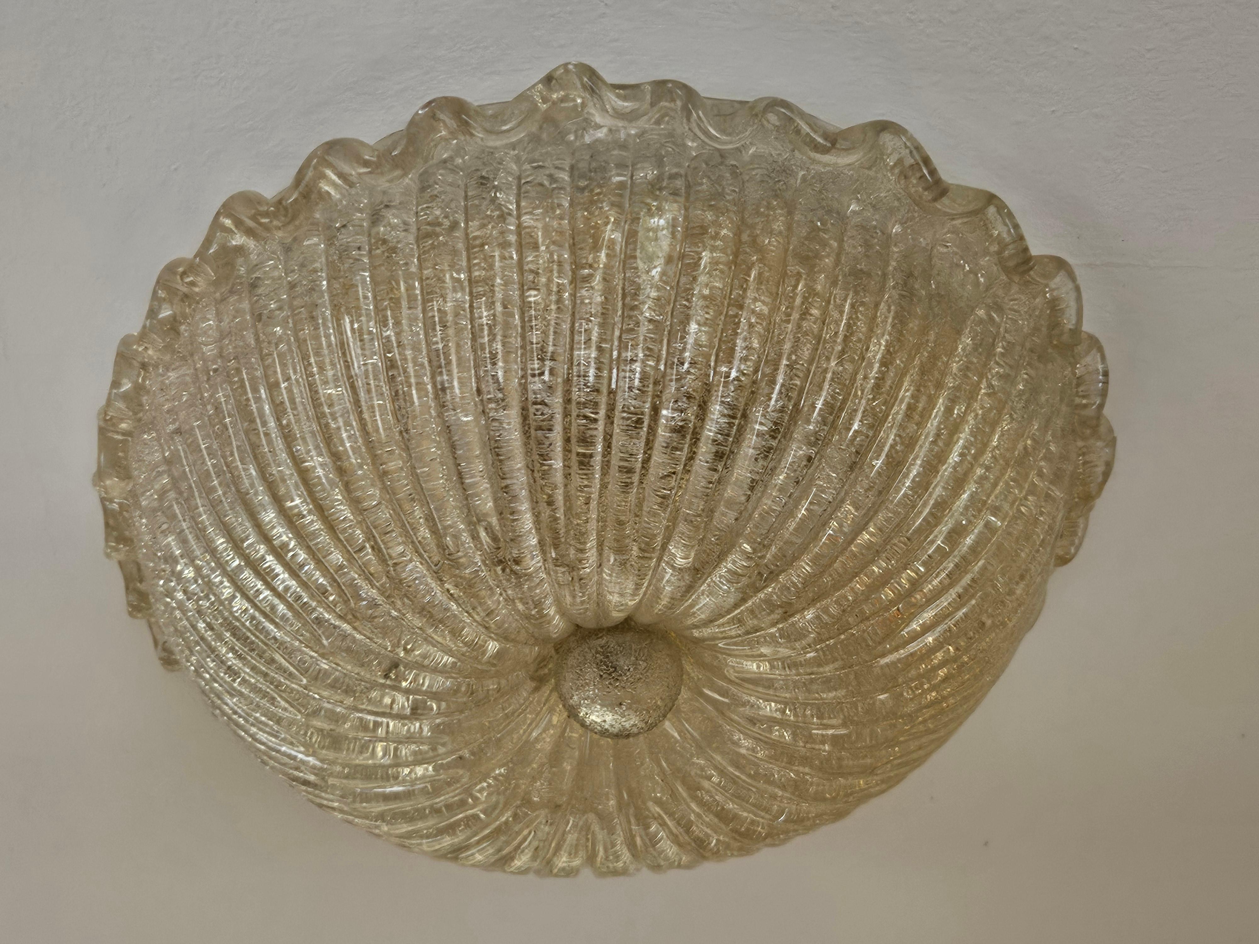 Italian Lampadario Veneziano in vetro di Murano anni '70 For Sale