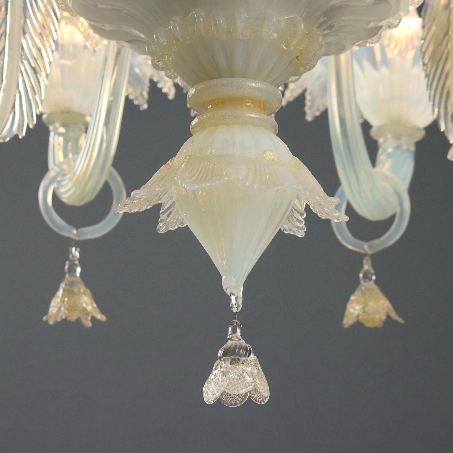 Araña veneciana de Murano Finales del siglo XIX Cristal de Murano en venta