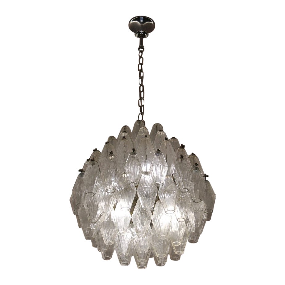 Lampadario Venini Poliedro Carlo Scarpa Rotondo 1950