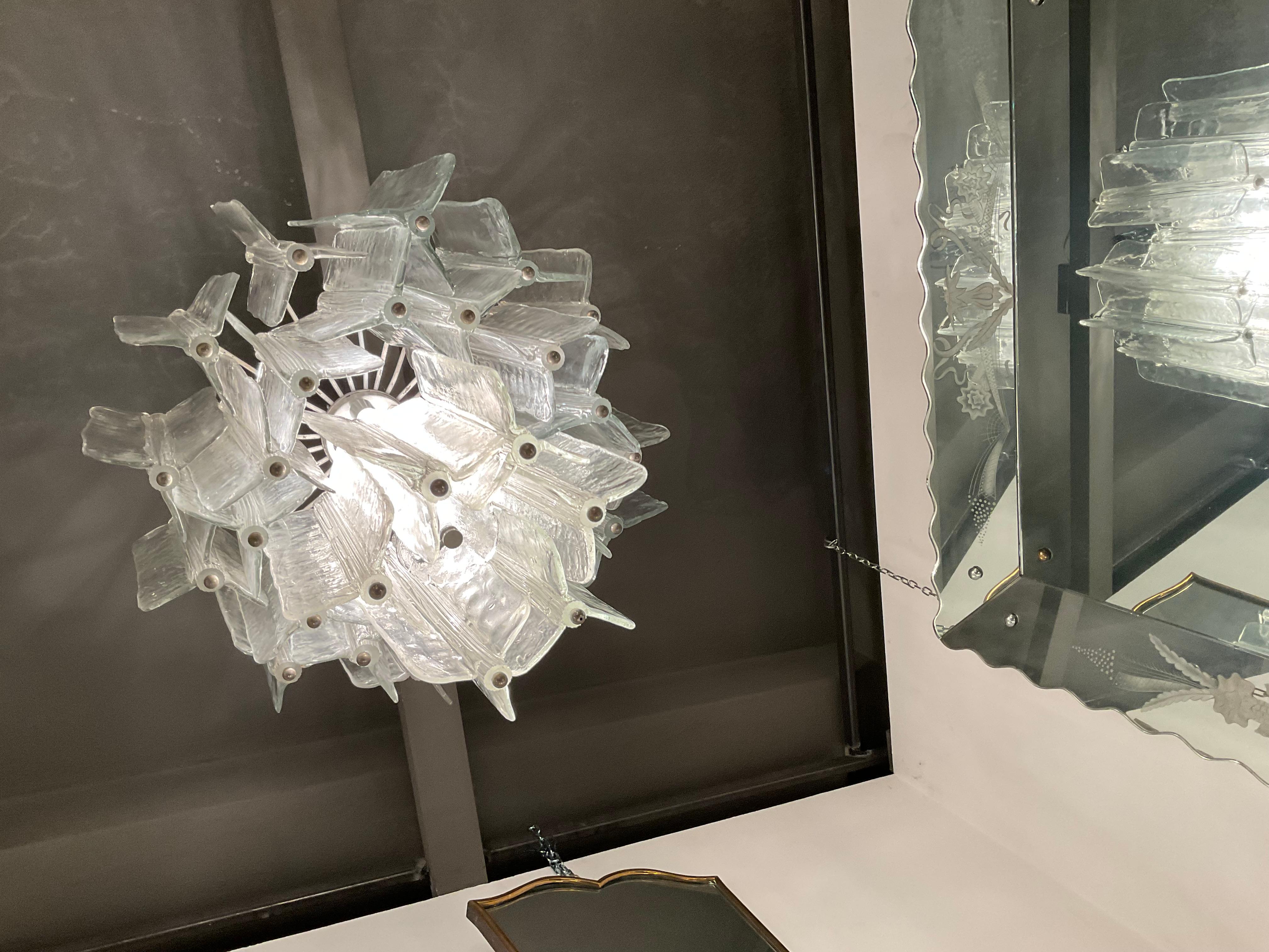 Lampadario VENINI - TONI ZUCCHERI - VETRO DI MURANO - 1960 2