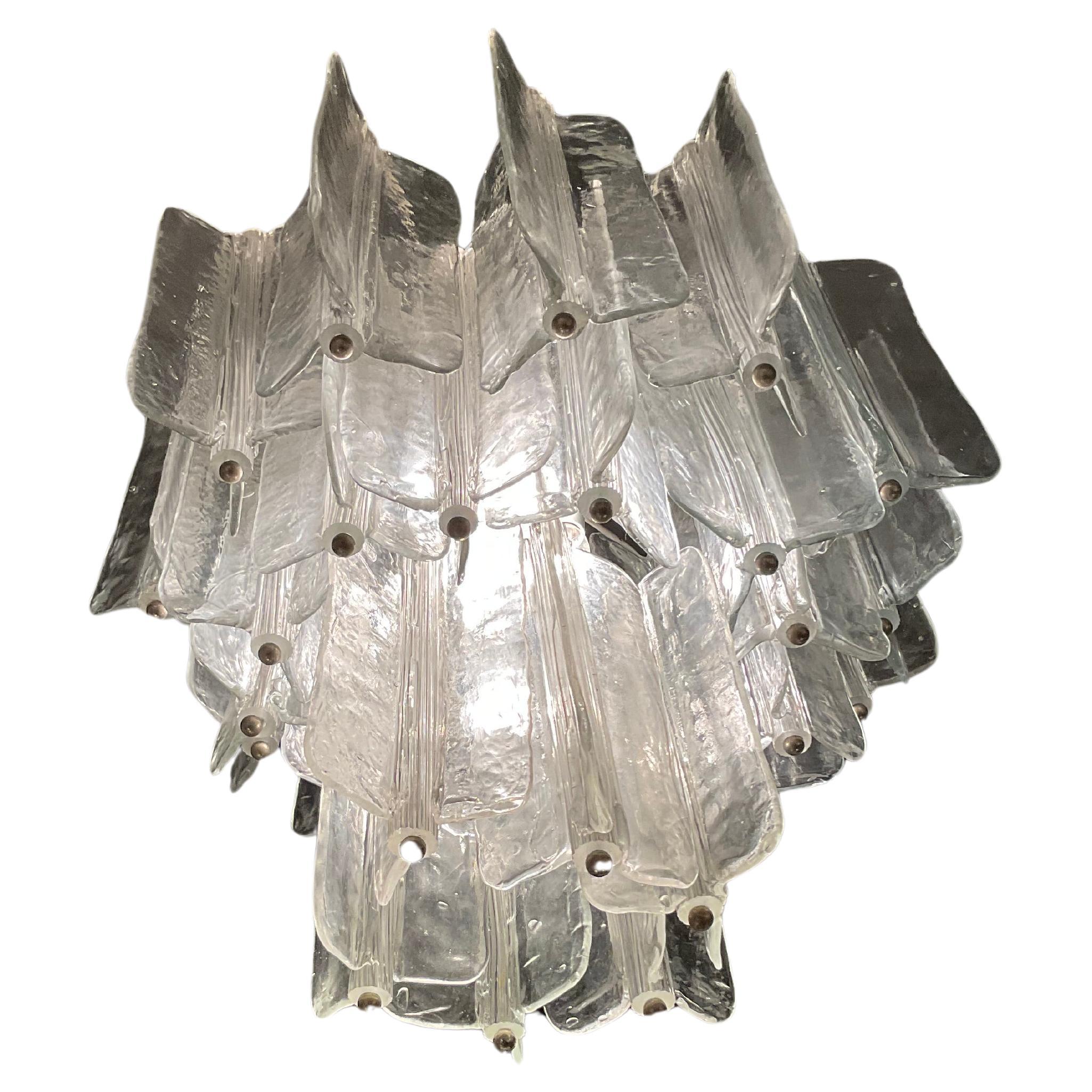 VENINI chandelier - TONI ZUCCHERI - MURANO GLASS - 1960s