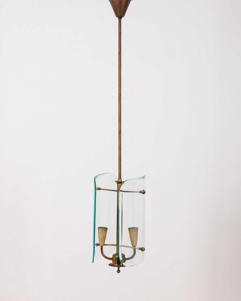 Italian 1940s vintage chandelier designed by Pietro Chiesa for Fontana Arte For Sale