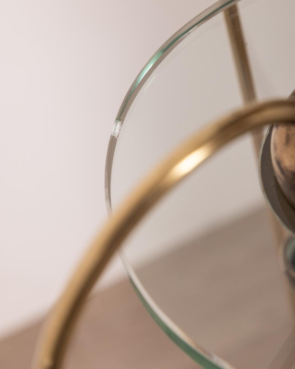 Lampadario vintage anni 40 ottone e vetro design Pietro Chiesa per Fontana Arte 6