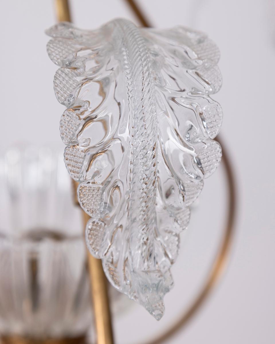 1950s vintage murano glass chandelier Italian design For Sale 1