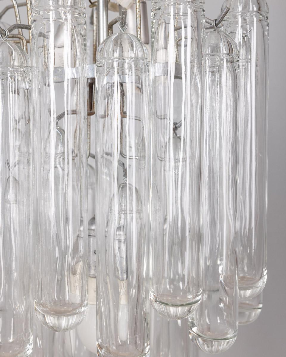 Mid-20th Century 1960s vintage Murano glass chandelier designed by Gaetano Sciolari For Sale