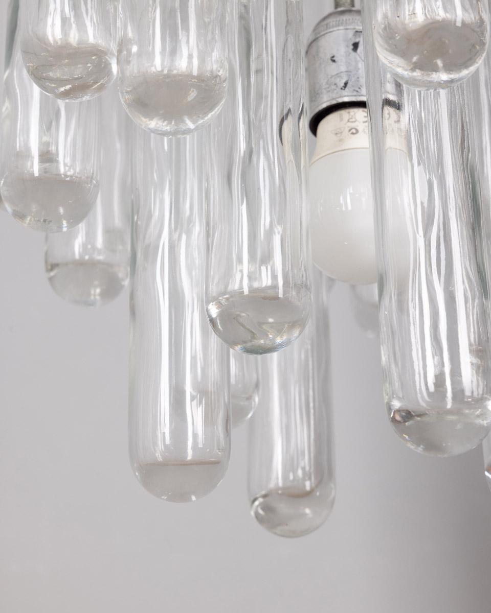 1960s vintage Murano glass chandelier designed by Gaetano Sciolari For Sale 1