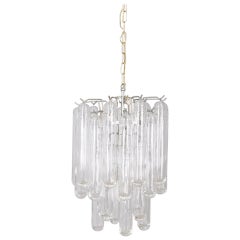 1960s vintage Murano glass chandelier designed by Gaetano Sciolari