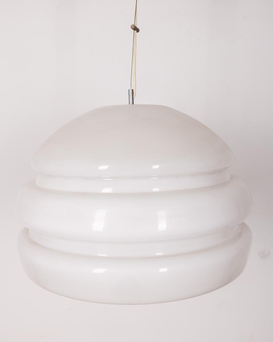 Lámpara de araña vintage de los años 60 mod. Bud design Studio 6g para Hrvey Guzzini Era espacial en venta