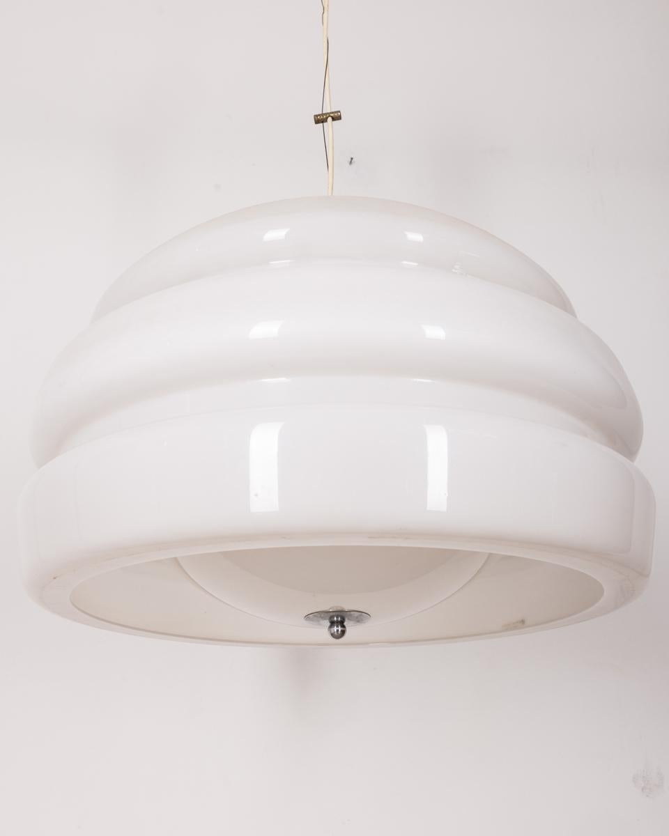 Lámpara de araña vintage de los años 60 mod. Bud design Studio 6g para Hrvey Guzzini Plástico en venta