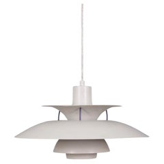 Vintage 1960s chandelier "ph5" design Poul Henningsen for Louis Poulsen