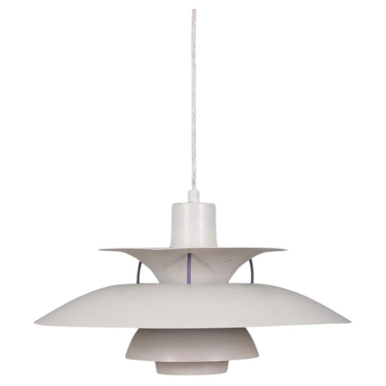Vintage 1960s chandelier "ph5" design Poul Henningsen for Louis Poulsen