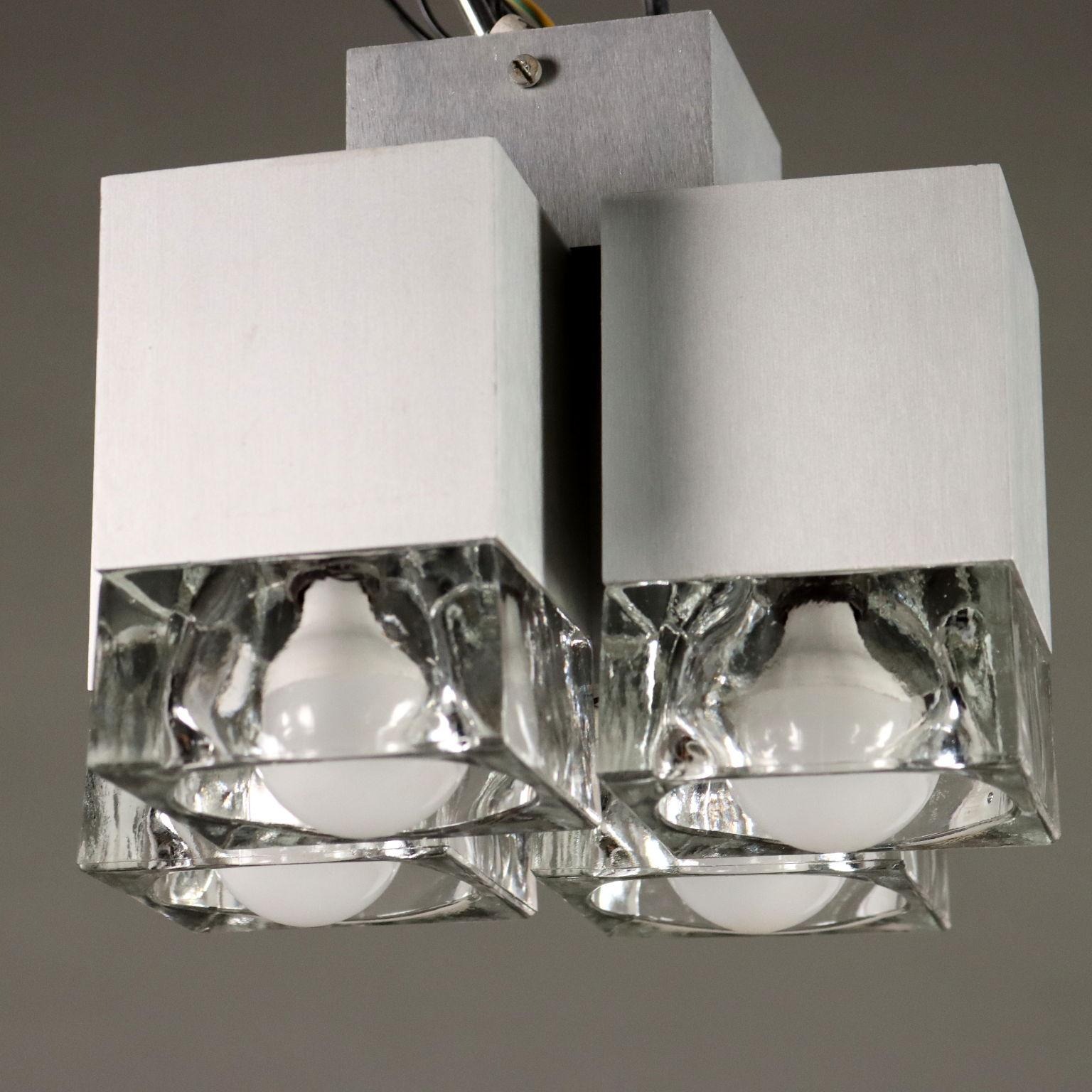 Italian Lampadario Vintage Anni 70 in vendita