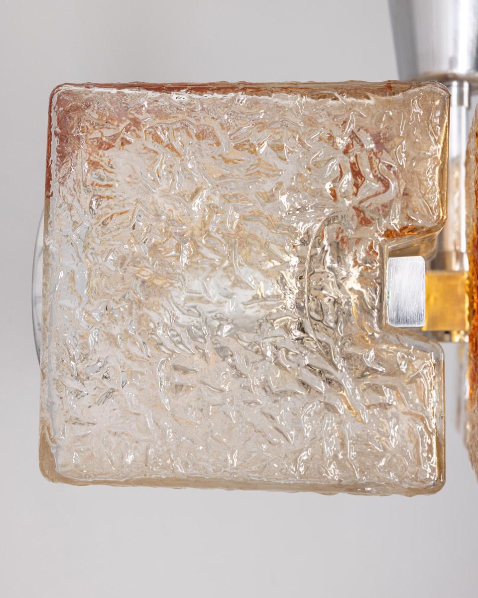 1970er Vintage-Kronleuchter aus Muranoglas, entworfen von Toni Zuccheri für Veart im Angebot 1