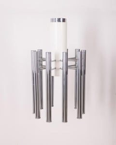 Lampadario vintage anni 80 mod. Teodora design Angelo Brotto per Esperia
