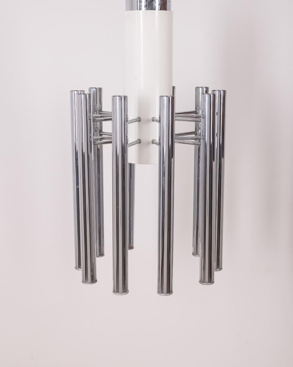 Modern Vintage 80s chandelier mod. Teodora design Angelo Brotto for Esperia For Sale
