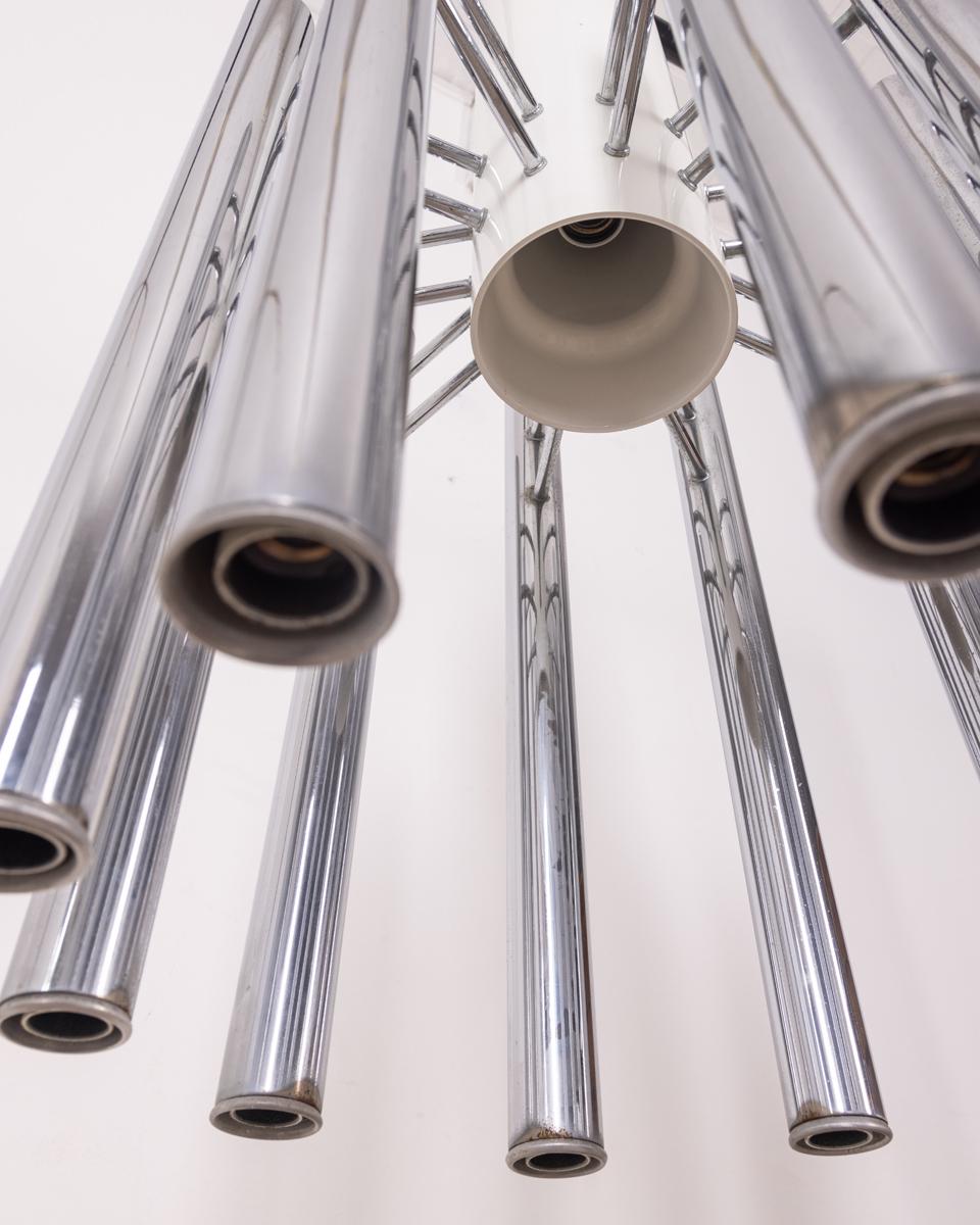 Late 20th Century Vintage 80s chandelier mod. Teodora design Angelo Brotto for Esperia For Sale