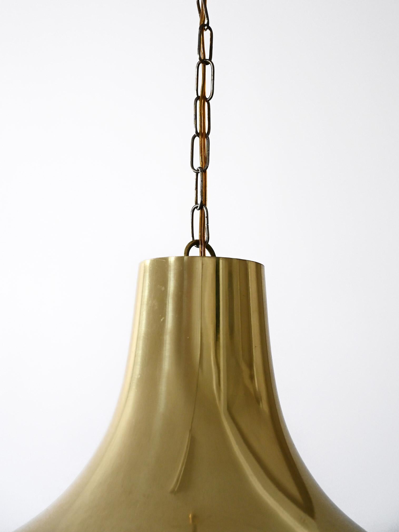 Scandinavo moderno Lampadario vintage scandinavo in ottone anni '60/'70 in vendita