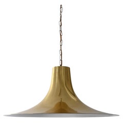 Lustre scandinave vintage en laiton des années 1960/70