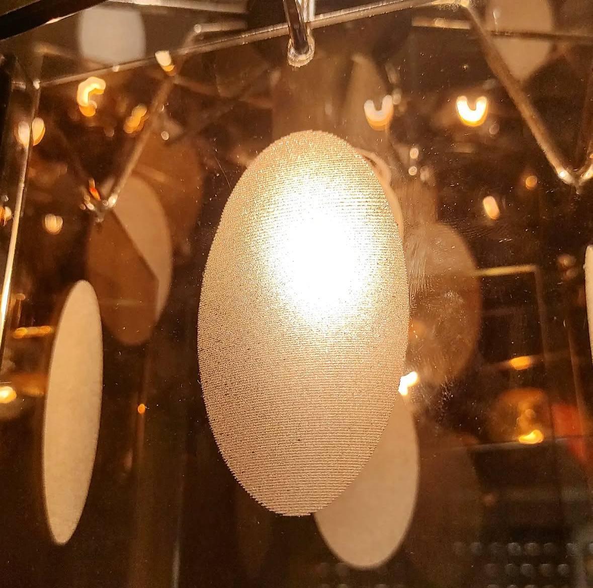 Lámpara de araña  Vistosi cristal de Murano 5 luces Siglo XX Años 60, 70. en venta 1