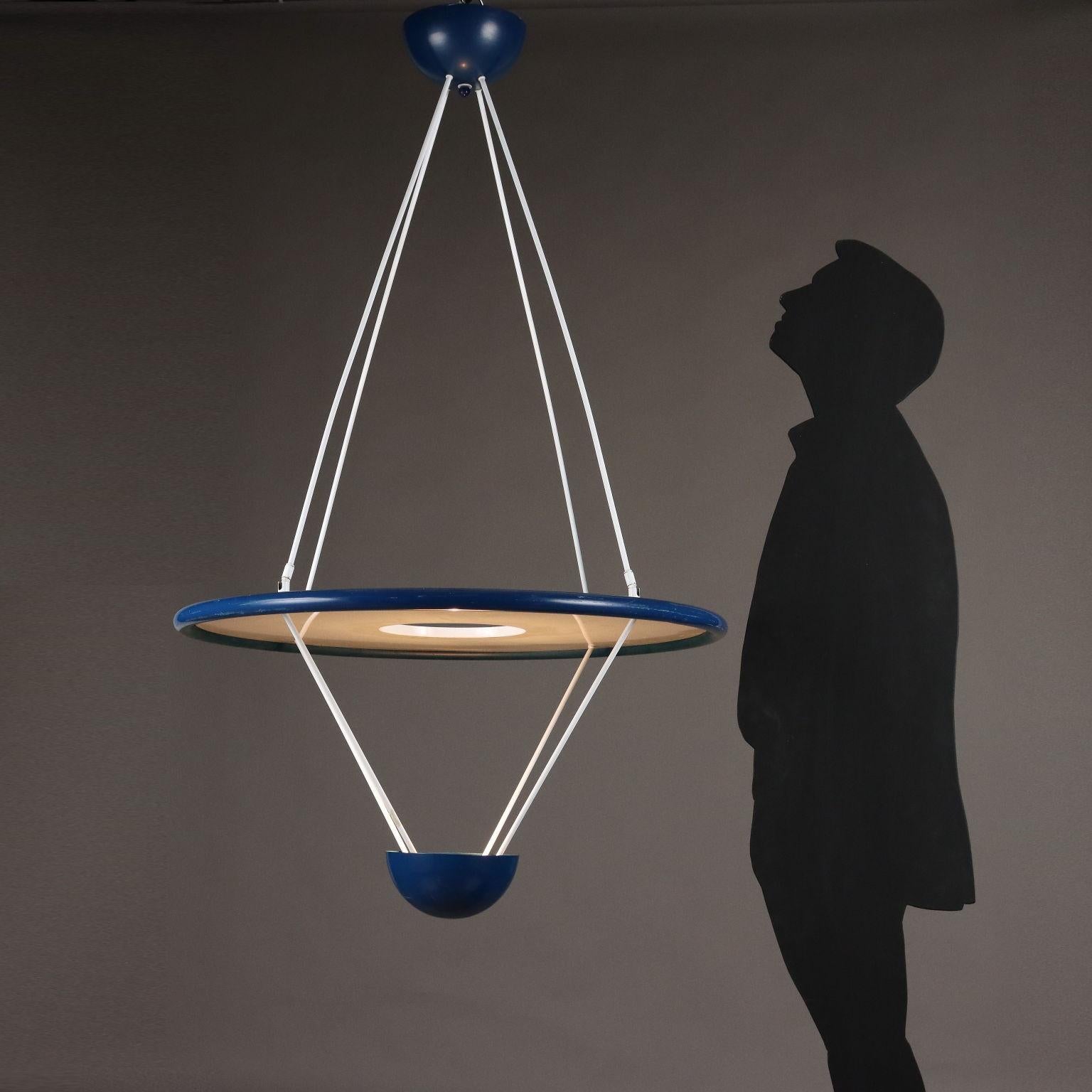 Mid-Century Modern Zonca Chandelier 1980s