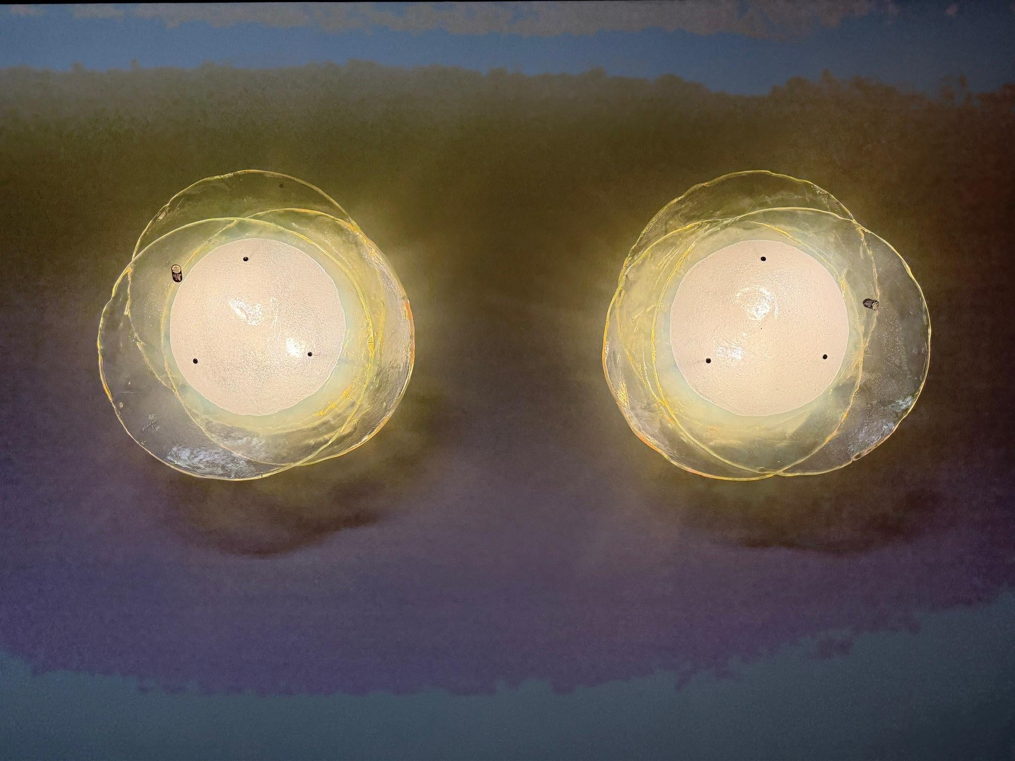 Aplique/flor de suspensión LS204, Carlo Nason para A.V. Mazzega Cristal de Murano en venta