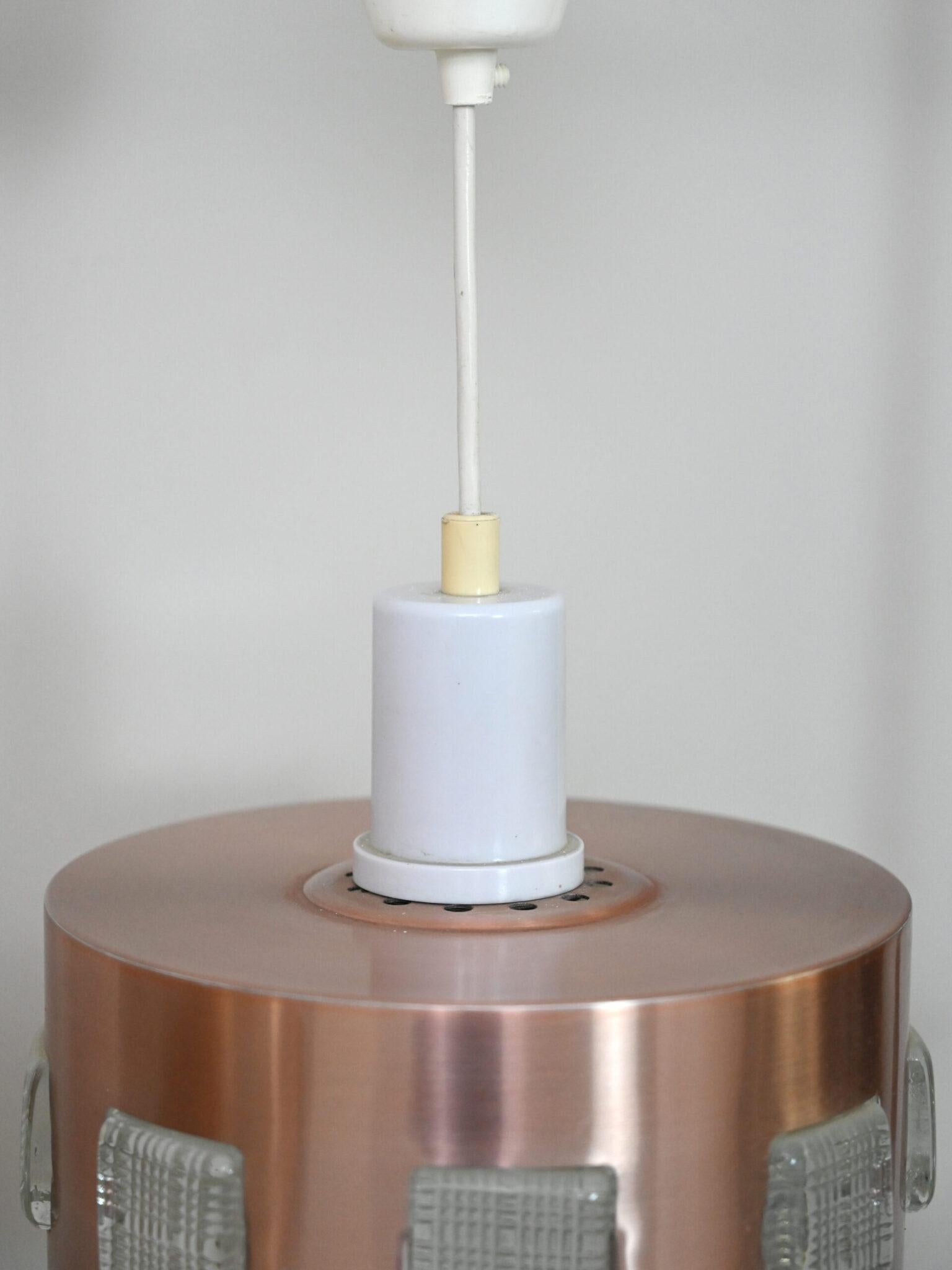 Scandinavian metal pendant lamps In Good Condition For Sale In Brescia, IT
