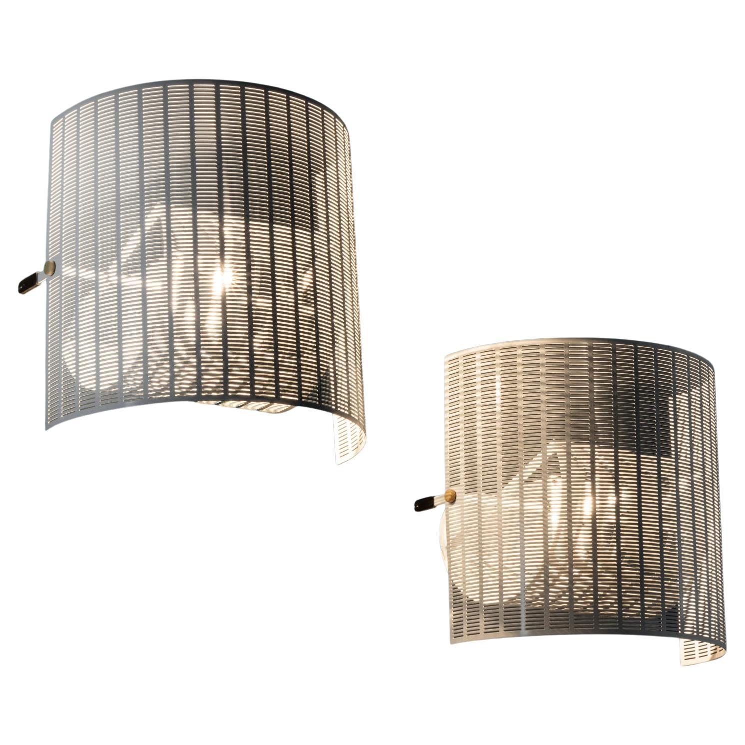 Mario Botta 'Shogun' wall lamps for Artemide 1980s For Sale