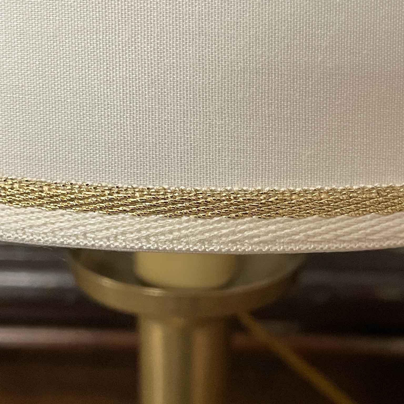 Neoclassical Revival Italian Brass Candle Holder Bedside Lamps  19th Century Set of Two For Sale