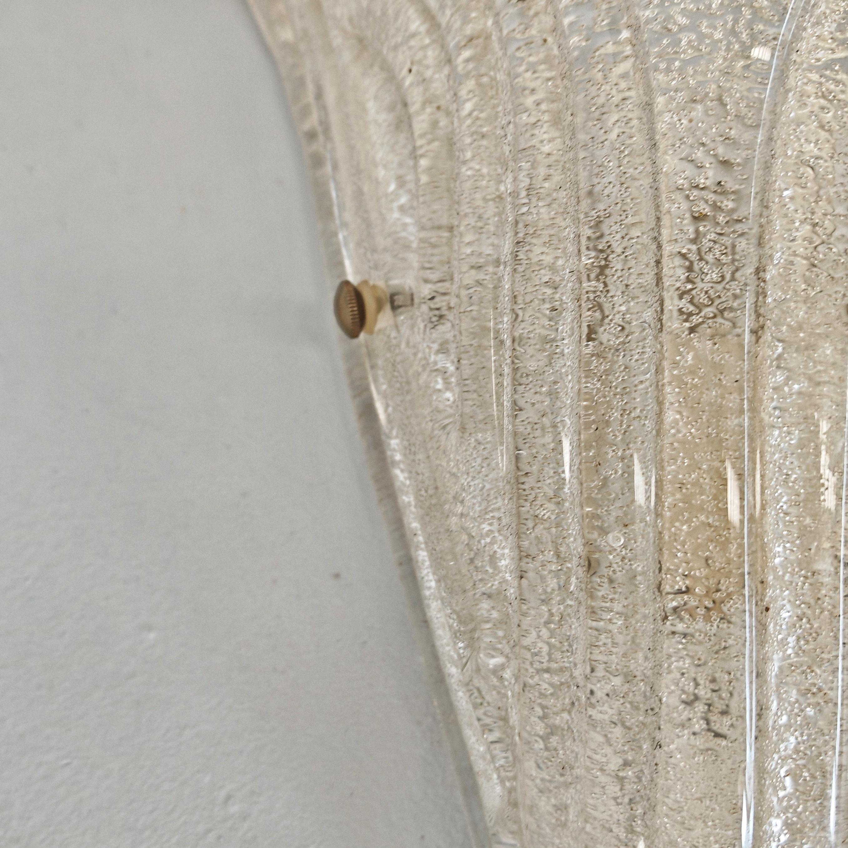 Lampade da muro applique in vetro di murano stile art decò en venta 6