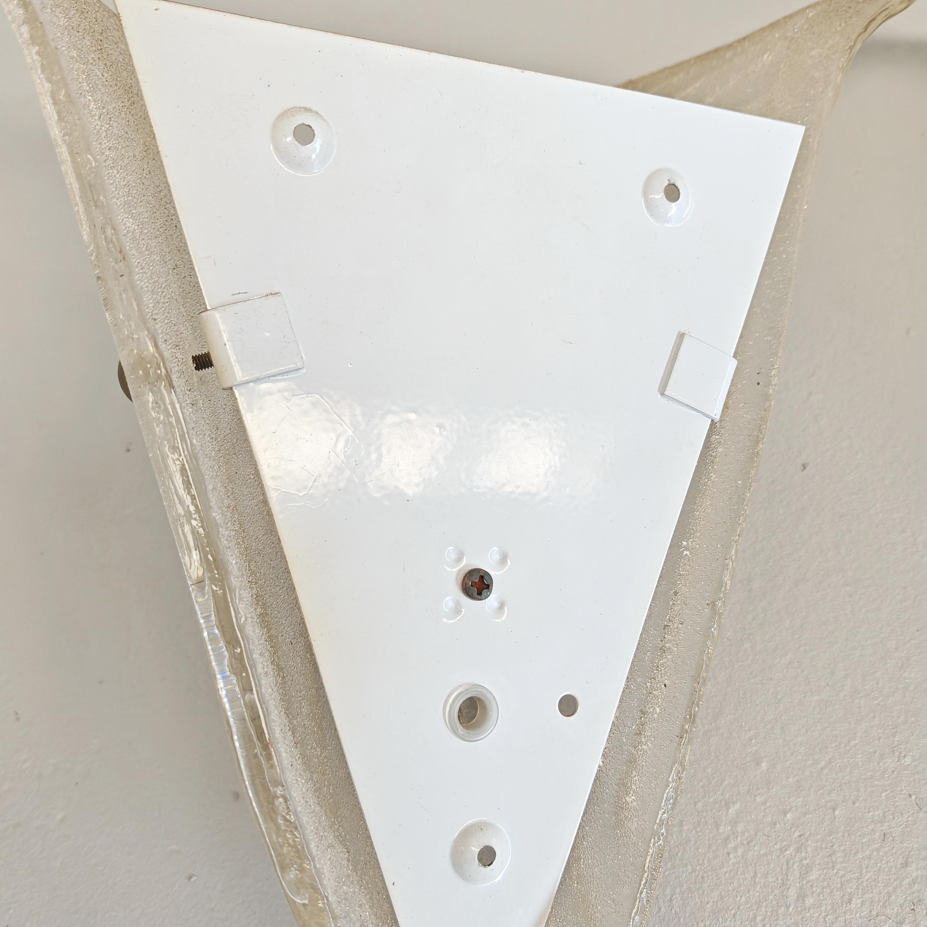 Lampade da muro applique in vetro di murano stile art decò en venta 8