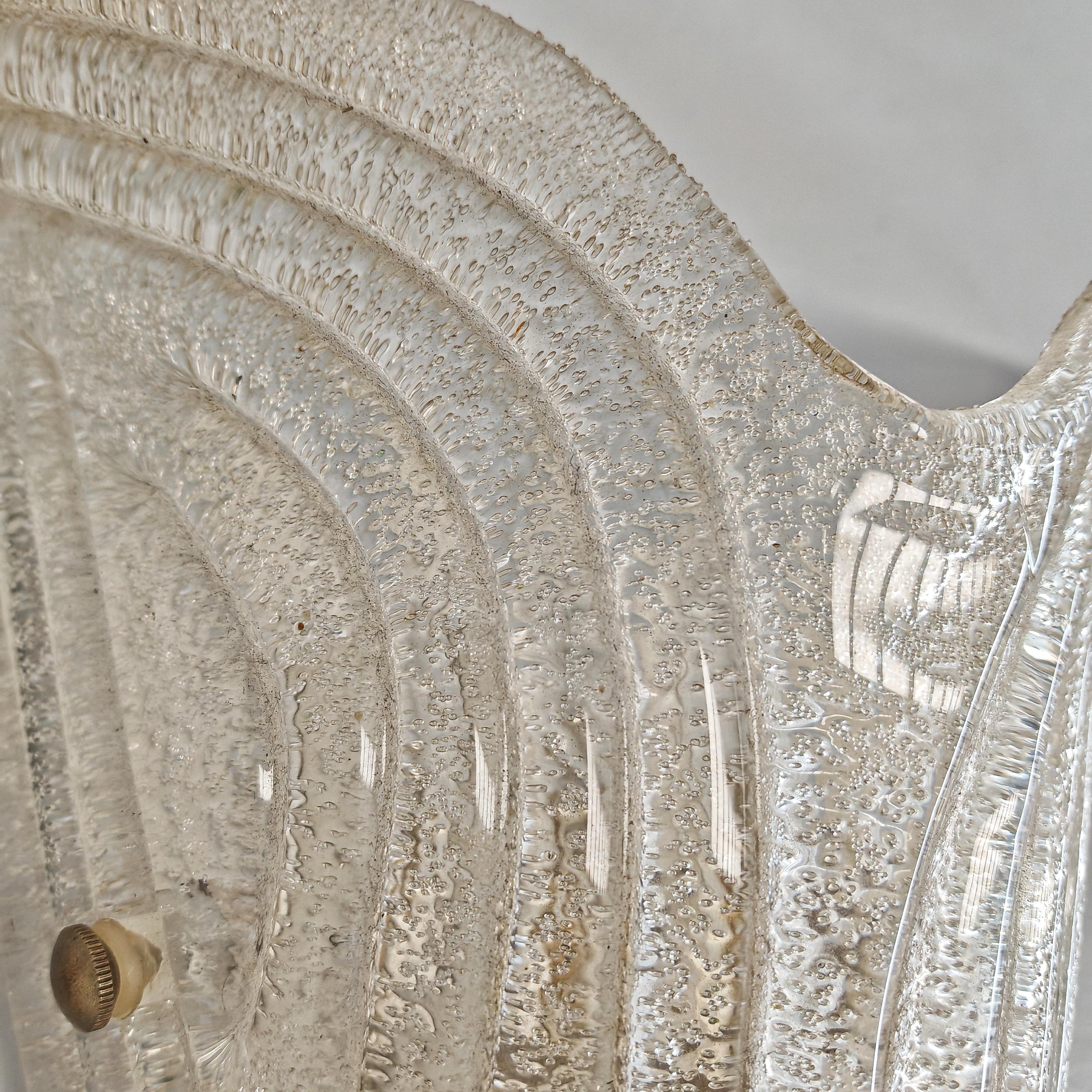 Lampade da muro applique in vetro di murano stile art decò Cristal de Murano en venta