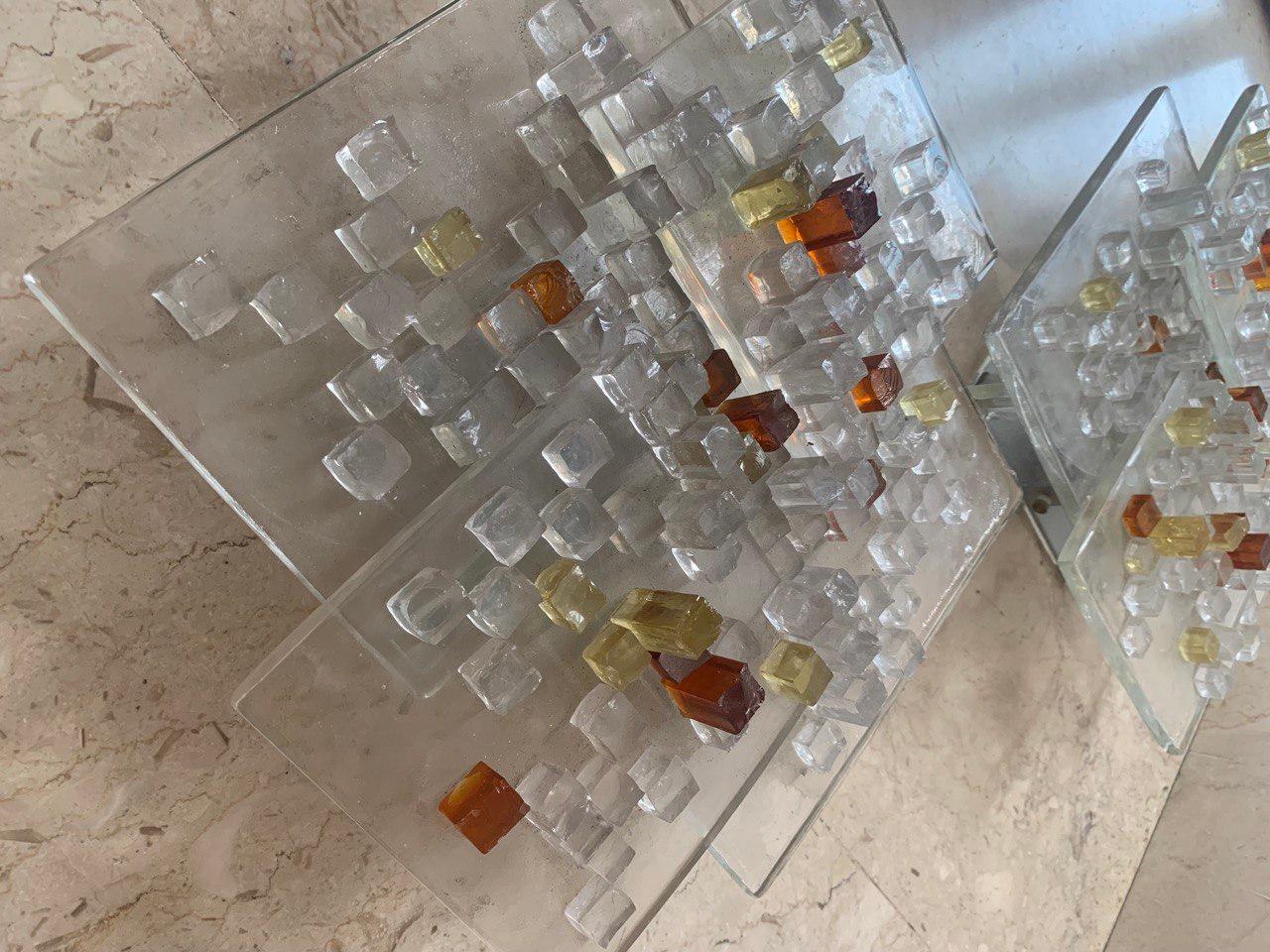 Lampade da muro grandi in vetro di murano Albano Poli per Poliarte in vendita 1