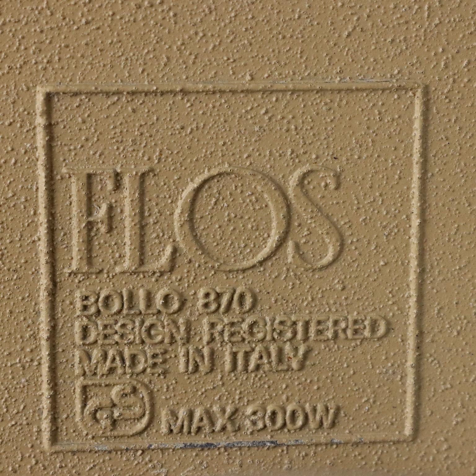 Bollo 870 wall lamps by Afra & Tobia Scarpa for Flos Anni 80 3