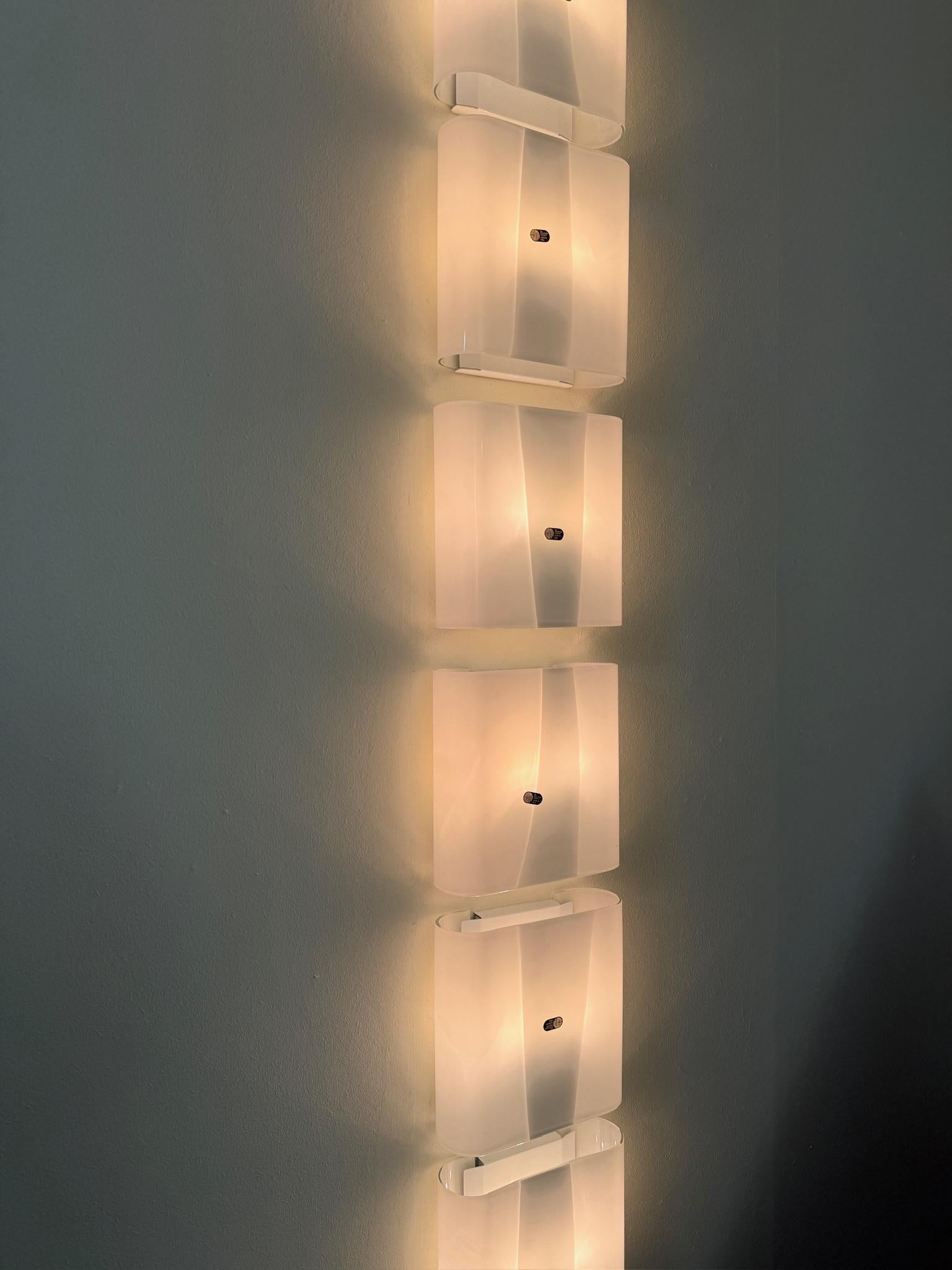 Lampade da parete LP 259 in vetro di Murano, design di Carlo Nason per Mazzega in vendita 1