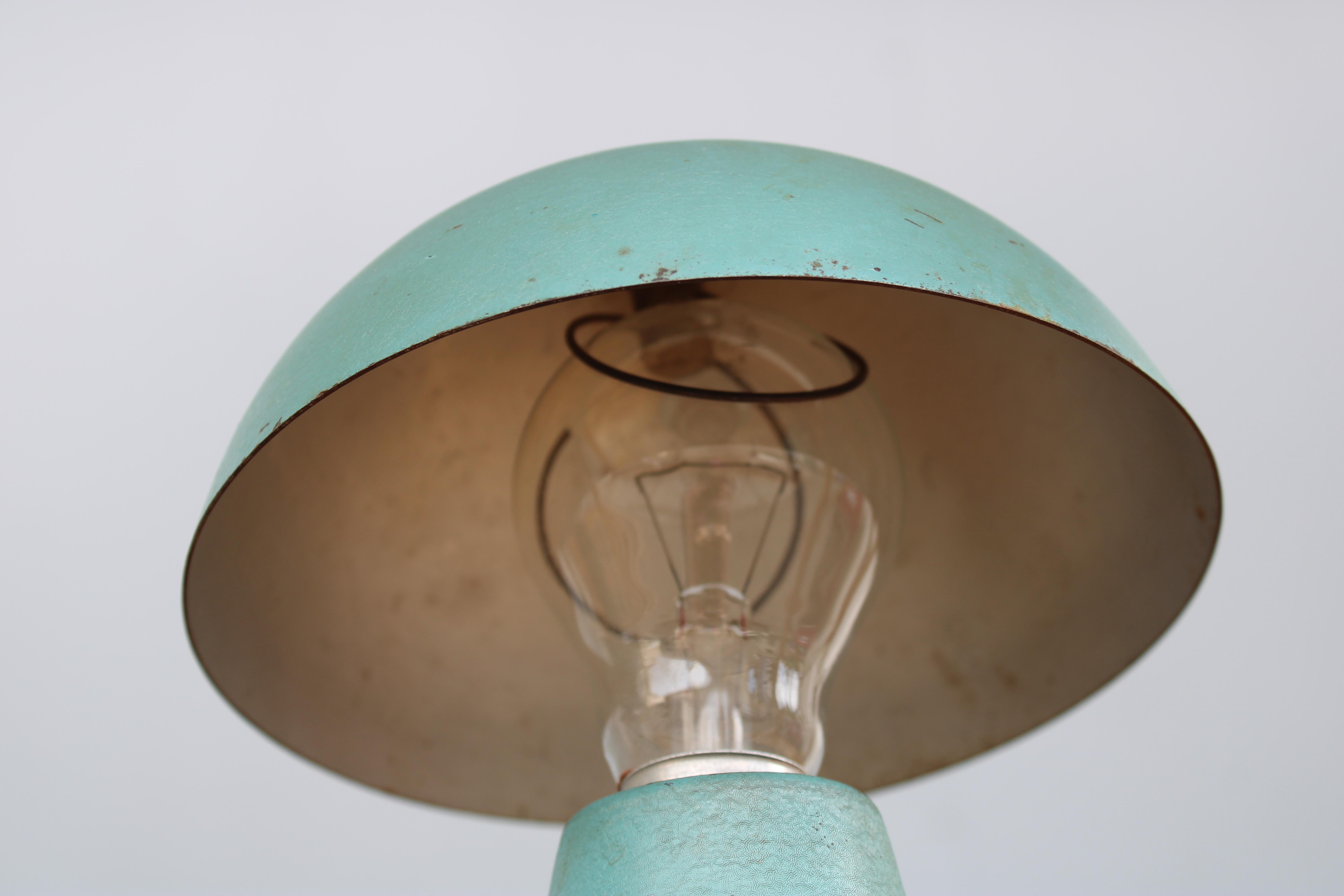German Lampes de table en métal laqué Bauhaus 1950s en vente