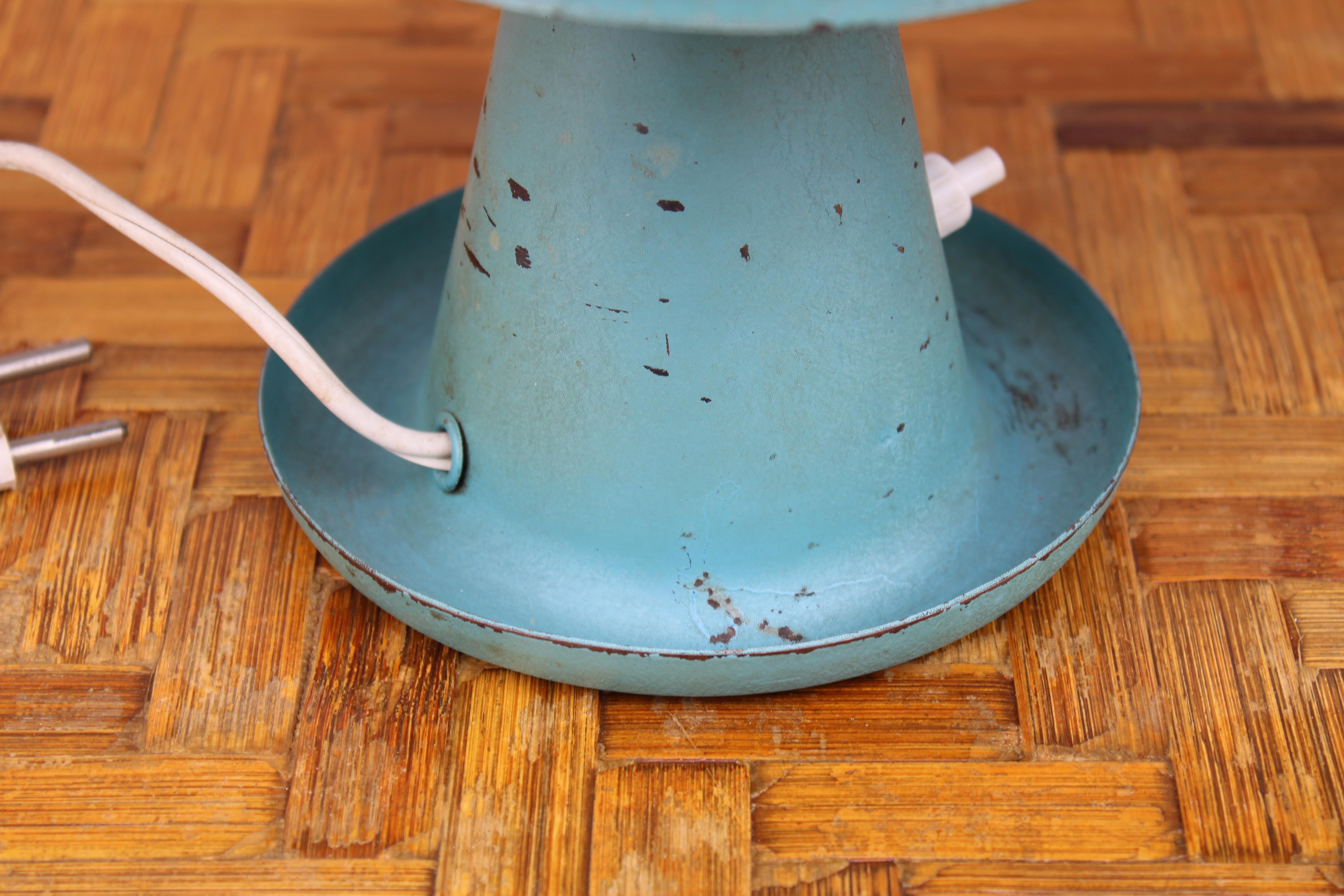Mid-20th Century Lampes de table en métal laqué Bauhaus 1950s en vente