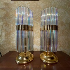 Schillernde Tischlampen aus Muranoglas von Gaetano Sciolari, 1965