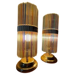 Schillernde Tischlampen aus Muranoglas von Gaetano Sciolari, 1965