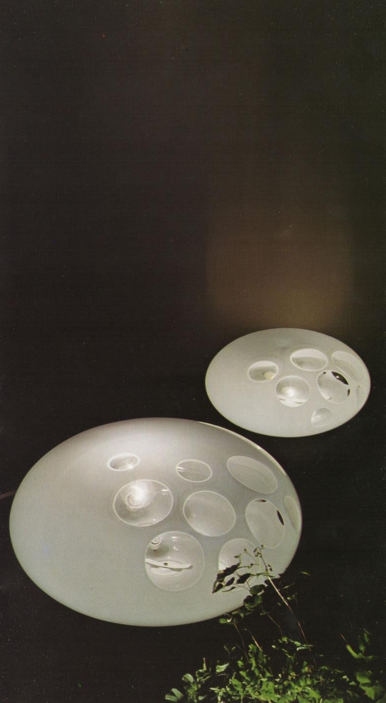 LT 357 Lámparas de mesa de cristal de Murano, diseñadas por Carlo Nason para Mazzega en venta 4