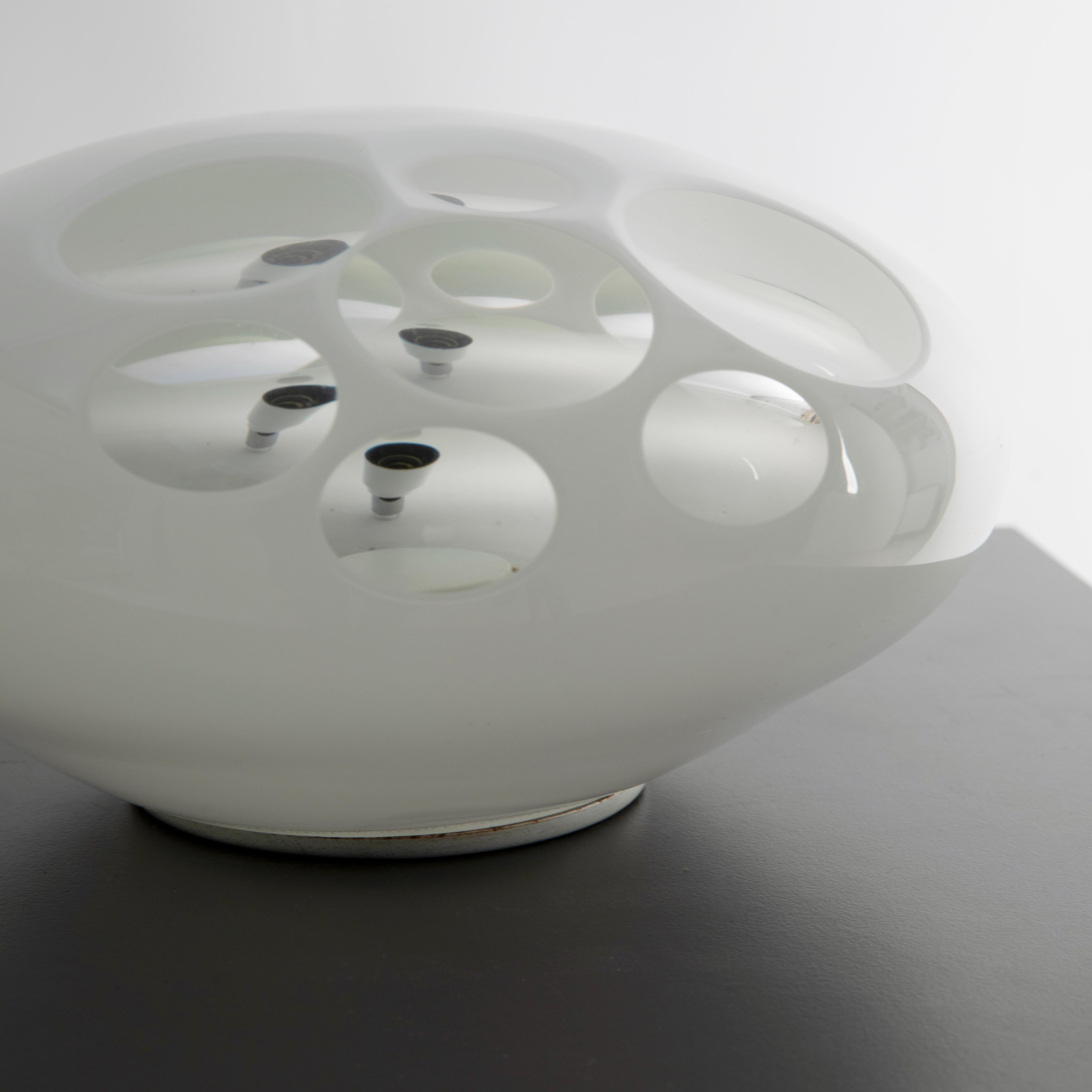 LT 357 Lámparas de mesa de cristal de Murano, diseñadas por Carlo Nason para Mazzega Moderno de mediados de siglo en venta