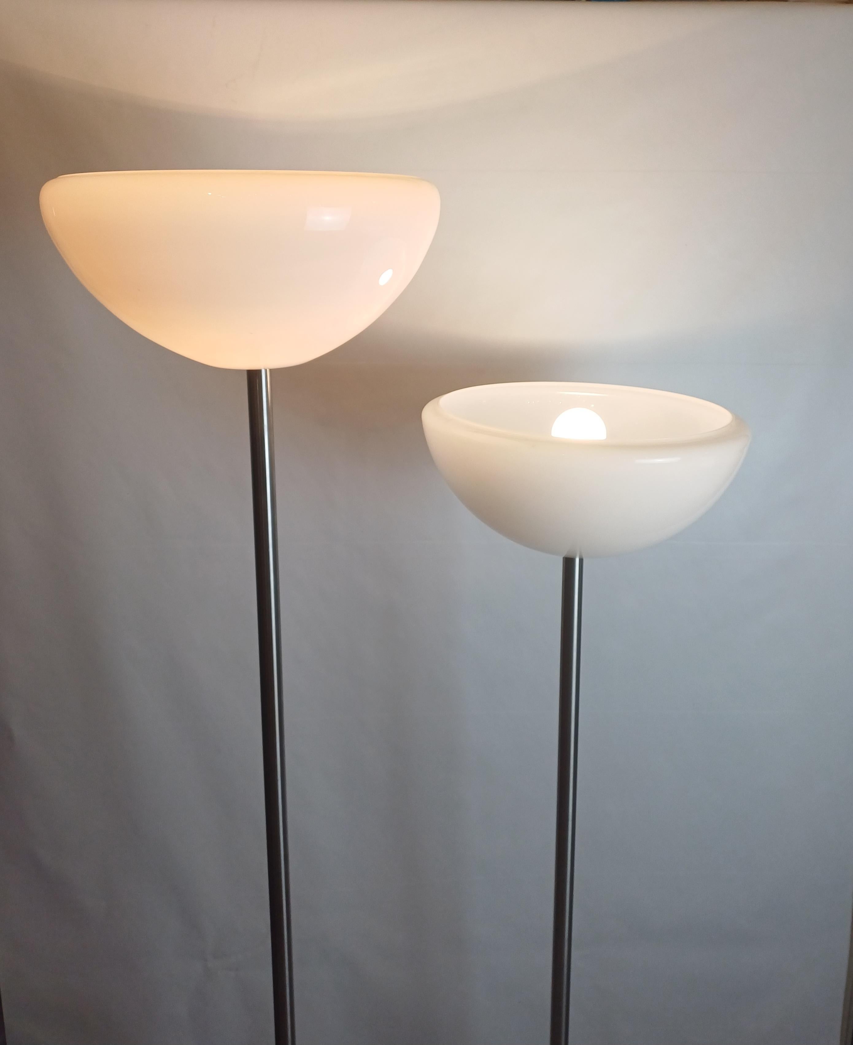 Floor lamps (2) Papavero model designer A. and P. G. Castiglioni for Flos In Good Condition For Sale In Torino, Piemonte