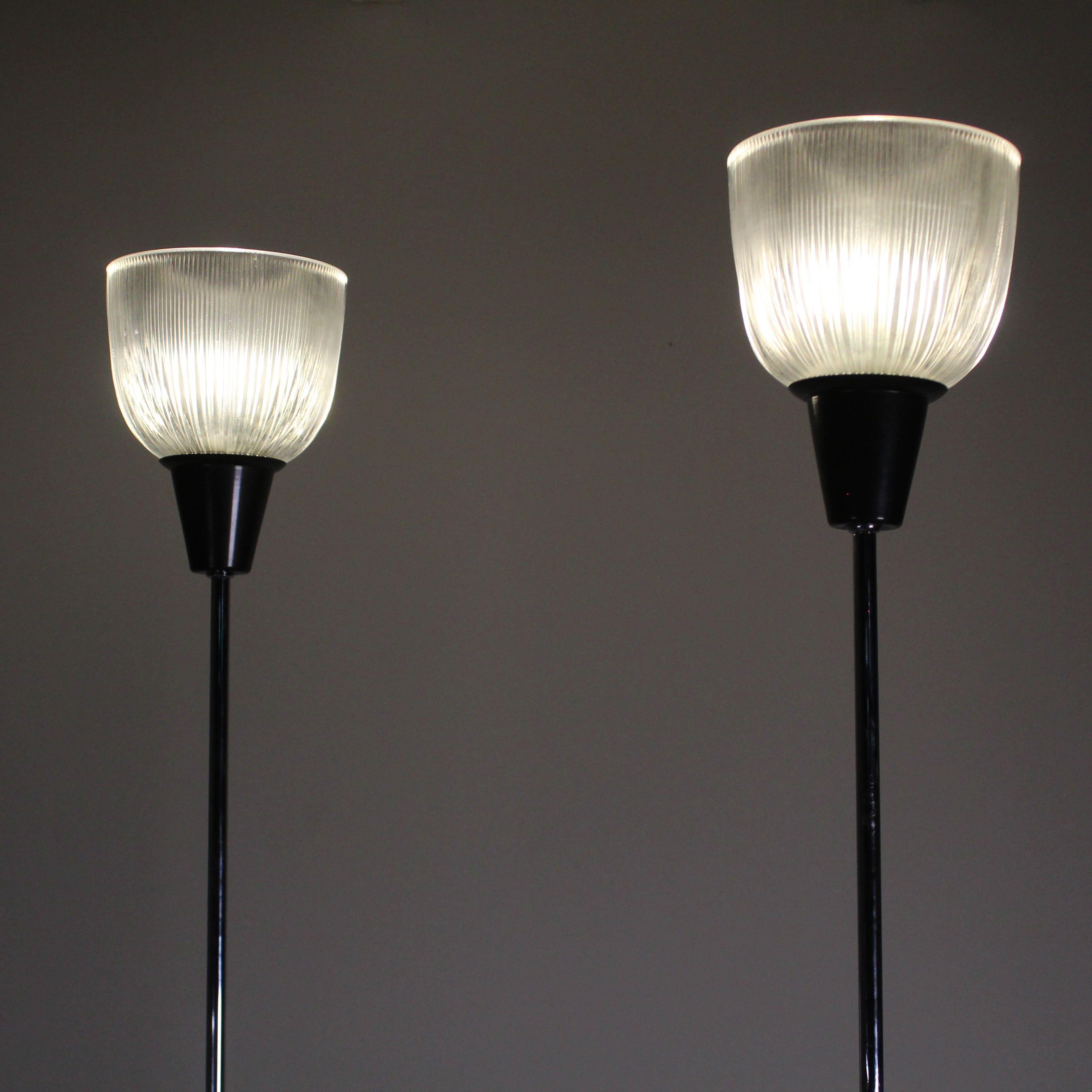 Mid-20th Century LTE6 floor lamps, Ignazio Gardella, Azucena, 1980 For Sale