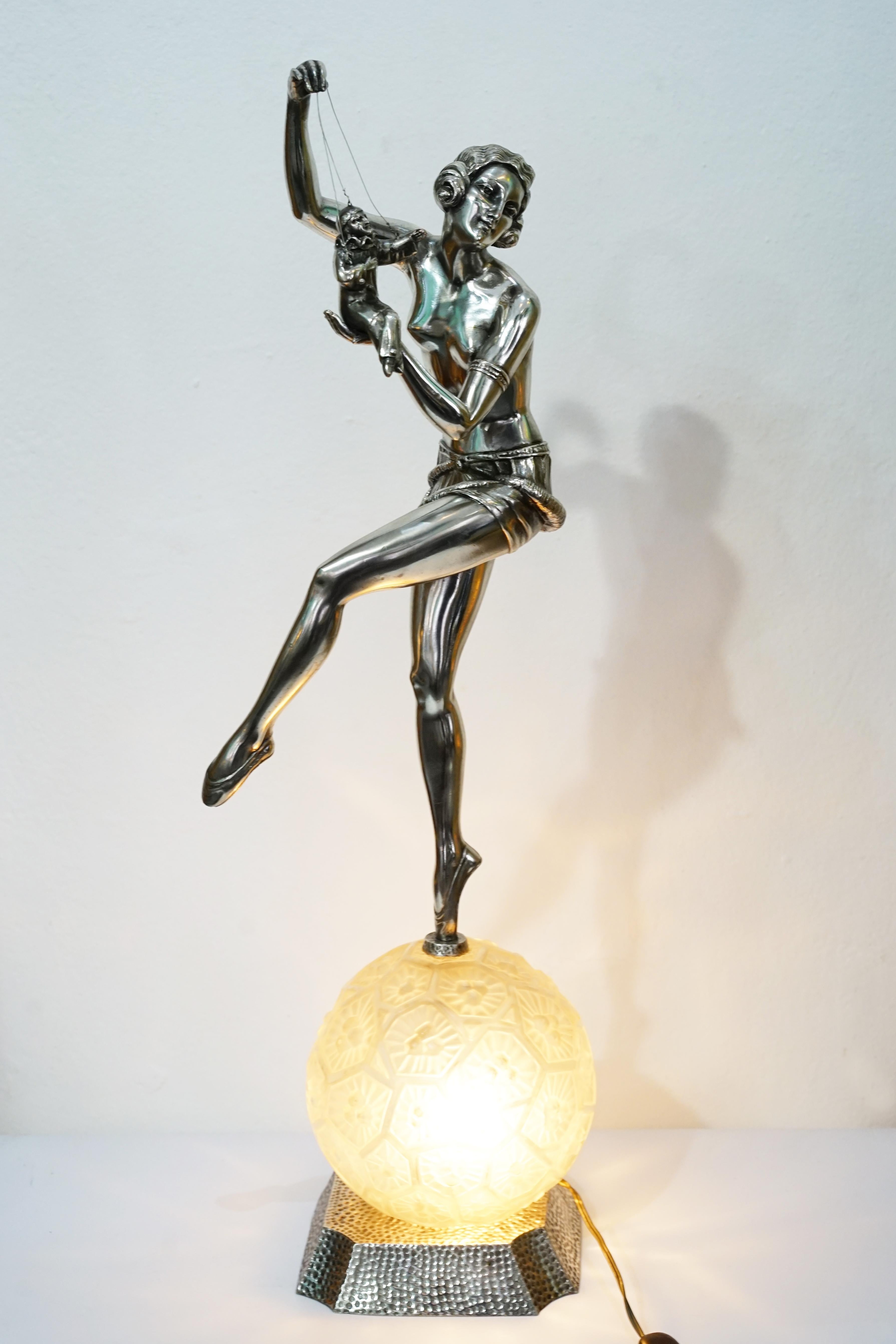Lampara art déco Enrique Molins-Balleste Bon état - En vente à Buenos Aires, Argentina