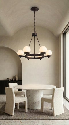 Chandellier - lámpara Brutalista con influencias Art Déco de los años 50