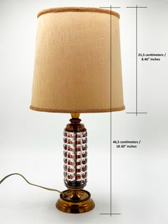 Lámpara de mesa art decó vintage del siglo XX