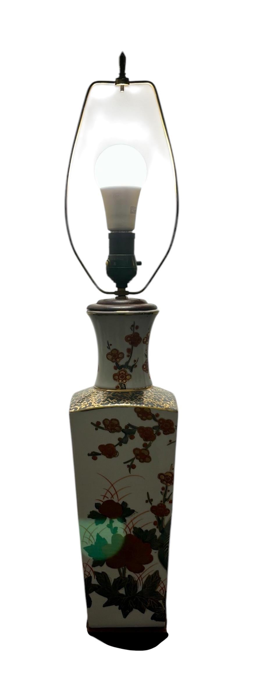 Lámpara Imari japonesa en venta 5